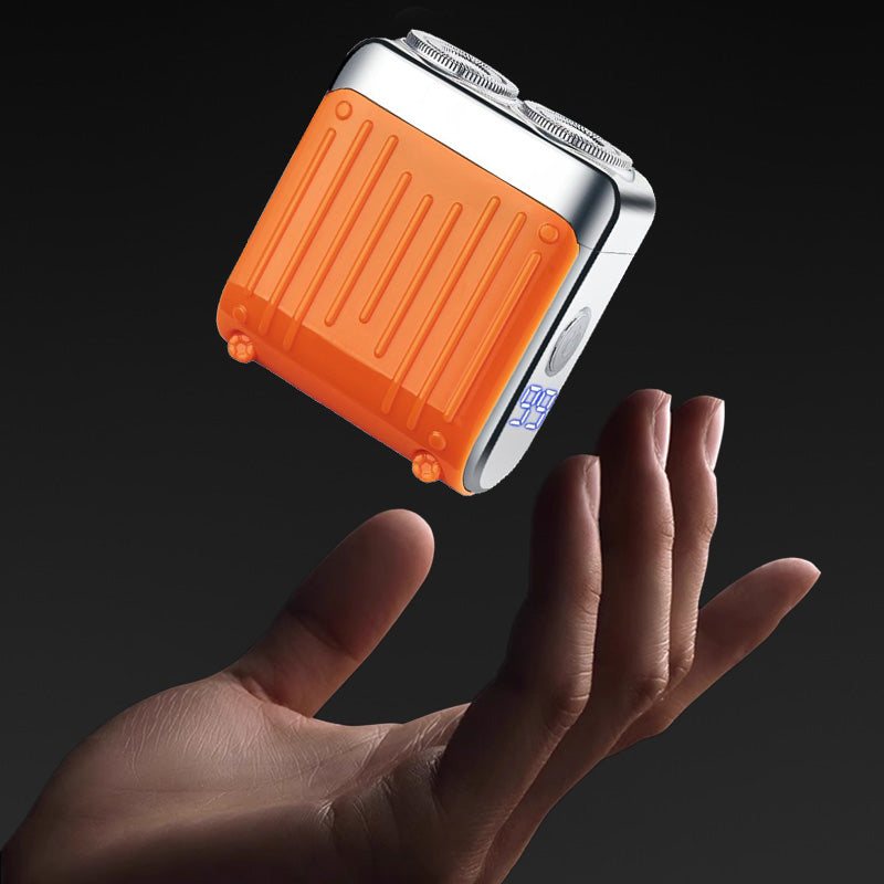 Compact Electric Razor for Smooth Shaving - Usb-C Charging, 98g, Grey or Orange, view 4
