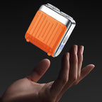 Compact Electric Razor for Smooth Shaving - Usb-C Charging, 98g, Grey or Orange, view 4