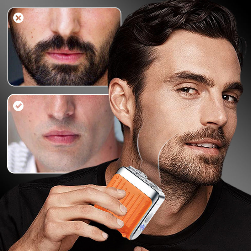 Compact Electric Razor for Smooth Shaving - Usb-C Charging, 98g, Grey or Orange, view 5