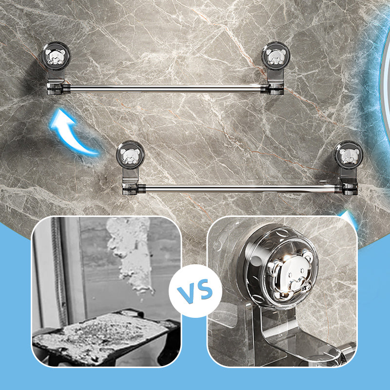 Adjustable Towel Holder with Suction Cup - Stainless Steel, Extendable Length, view 7