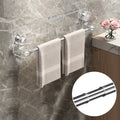 Adjustable Towel Holder with Suction Cup - Stainless Steel, Extendable Length
