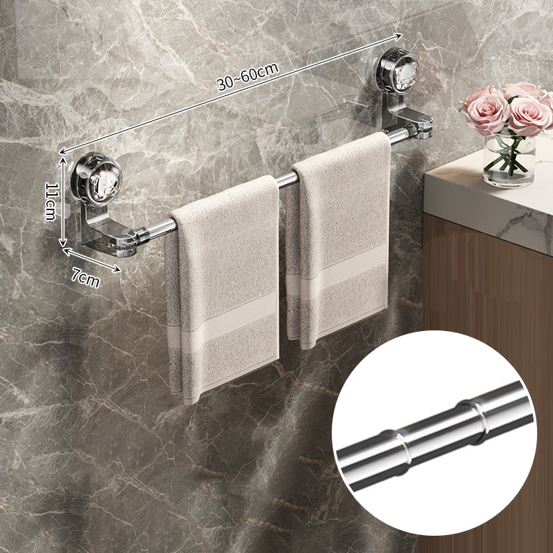 Adjustable Towel Holder with Suction Cup - Stainless Steel, Extendable Length, view 10