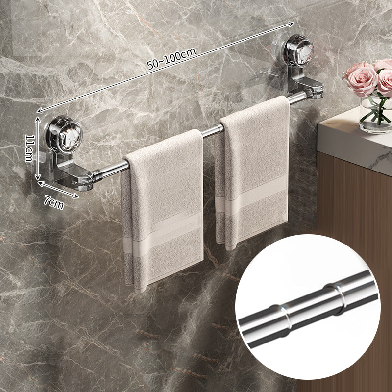 Adjustable Towel Holder with Suction Cup - Stainless Steel, Extendable Length, view 11