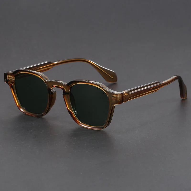 Square Polycarbonate Sunglasses with Reinforced Hinges