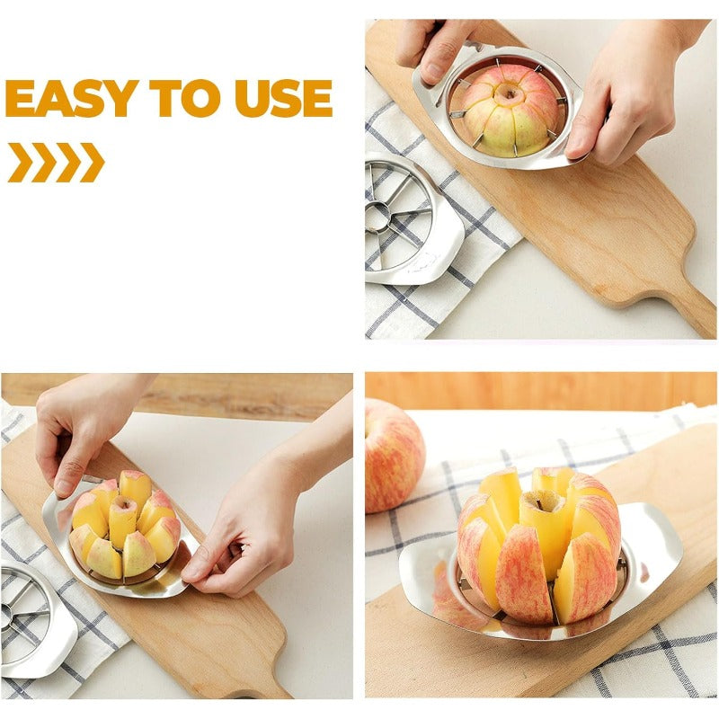 Stainless Steel Apple Slicer and Corer, 8 Slices, 9.5 cm