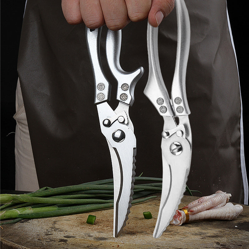 Stainless Steel Bone-Cutting Kitchen Shears with Aluminium Handles