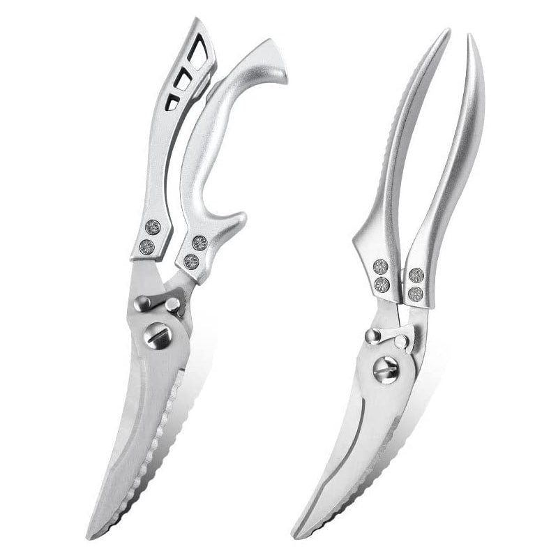 Stainless Steel Bone-Cutting Kitchen Shears with Aluminium Handles