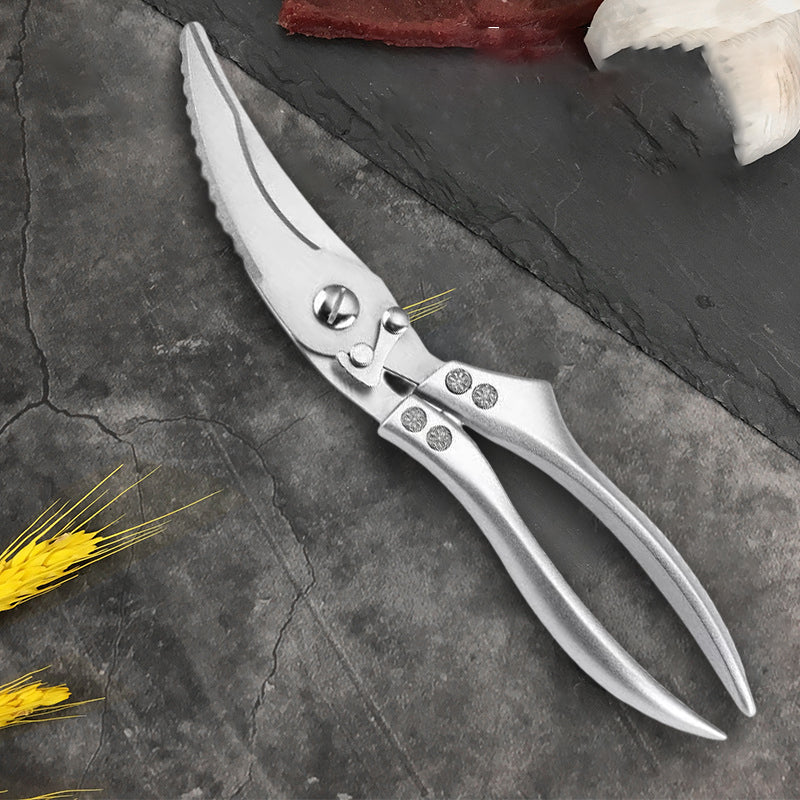Stainless Steel Bone-Cutting Kitchen Shears with Aluminium Handles