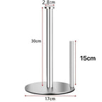 Stainless Steel Double-Rod Kitchen Roll Holder, 280 g
