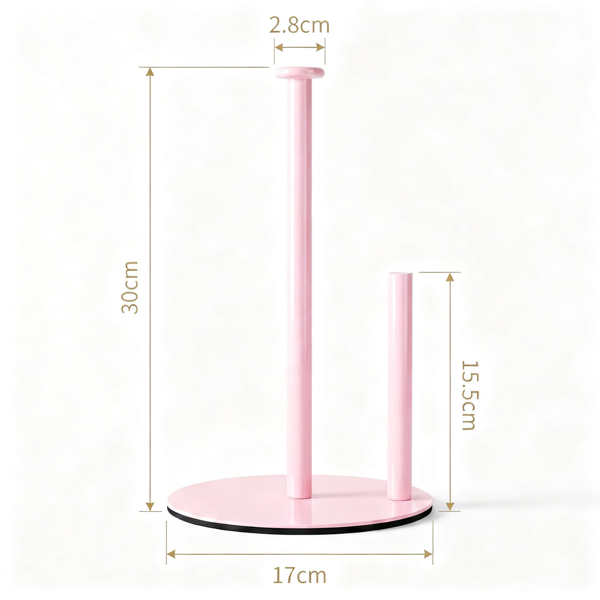 Stainless Steel Double-Rod Kitchen Roll Holder, 280 g