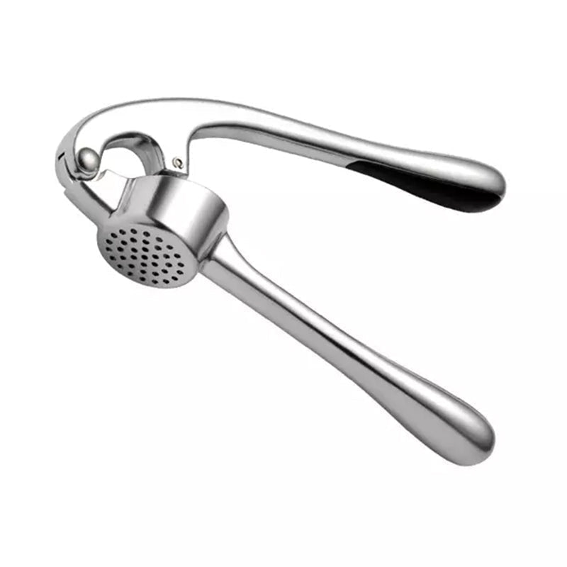 Stainless Steel Garlic Press with Cleaning Brush