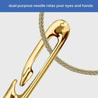 Stainless Steel Hand-Sewing Needles with Sandalwood Storage Case