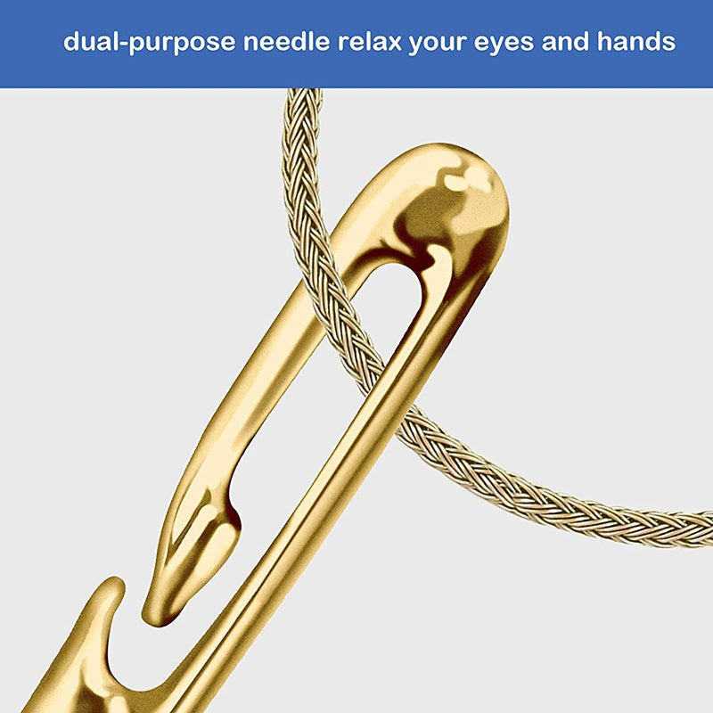 Stainless Steel Hand-Sewing Needles with Sandalwood Storage Case