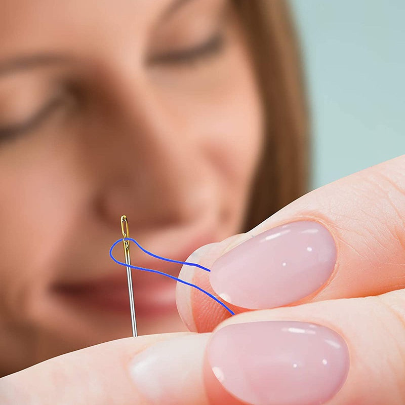 Stainless Steel Hand-Sewing Needles with Sandalwood Storage Case
