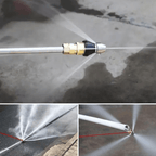 Stainless Steel High-Pressure Pipe Cleaning Nozzle, 6.1 × 3.1 cm