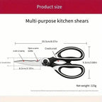 Stainless Steel Multifunctional Kitchen Scissors - Corrosion Resistant, view 9