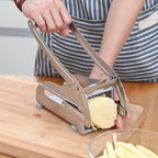 Stainless Steel Potato and Vegetable Cutter with Two Blade Sizes
