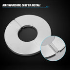 Stainless Steel Self-Adhesive Faucet Cover for Bathroom Pipes