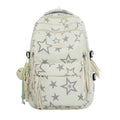 Star-Patterned Backpack with Adjustable Padded Straps