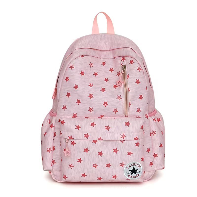 Star-Patterned Outdoor Backpack with Padded Straps