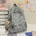 Star-Patterned Outdoor Backpack with Padded Straps