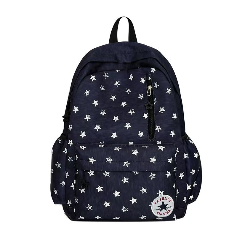 Star-Patterned Outdoor Backpack with Padded Straps