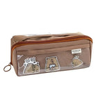 Transparent Pencil Case for School and Leisure - 10 Pockets, PVC Front, view 5