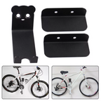 Steel Bicycle Wall Mount Hook with Pedal and Tyre Holders, 140 mm