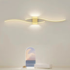Long Wall-Mounted LED Light Band - Warm White 3000k, 12W, Wrought Iron, view 6