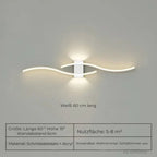 Long Wall-Mounted LED Light Band - Warm White 3000k, 12W, Wrought Iron, view 3