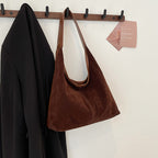 Suede Casual Hobo Bag