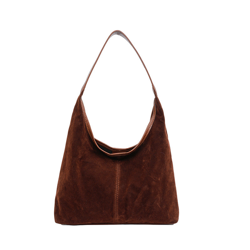 Suede Casual Hobo Bag