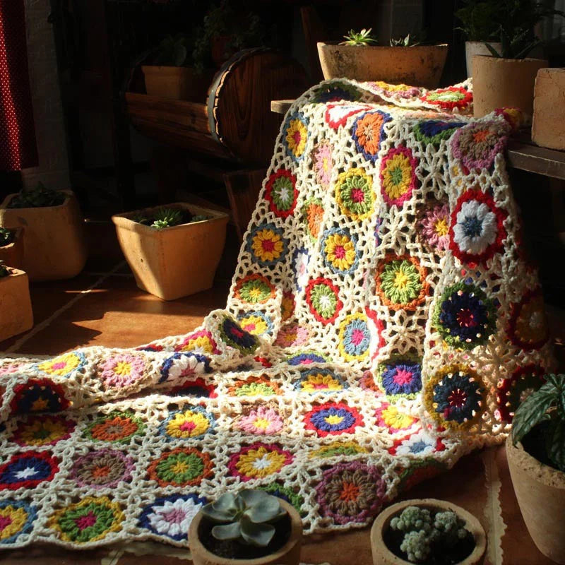 Sunfield Pinestone Crochet Blanket-Welvere