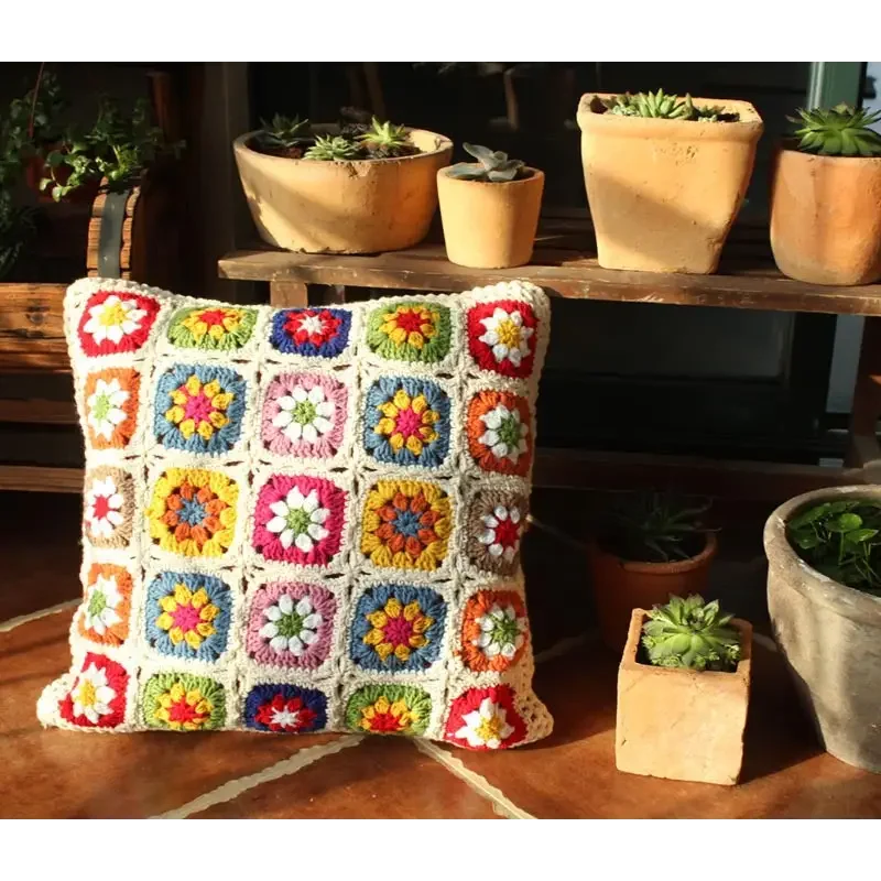 Sunfield Pinestone Crochet Pillow Case-Welvere