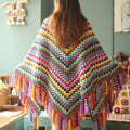 Sunfield Pinestone Crochet Shawl-Welvere