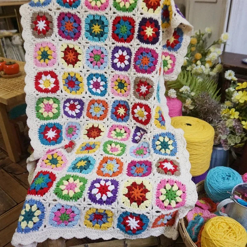 Sunfield Pinestone Crochet Throw Blanket-Welvere