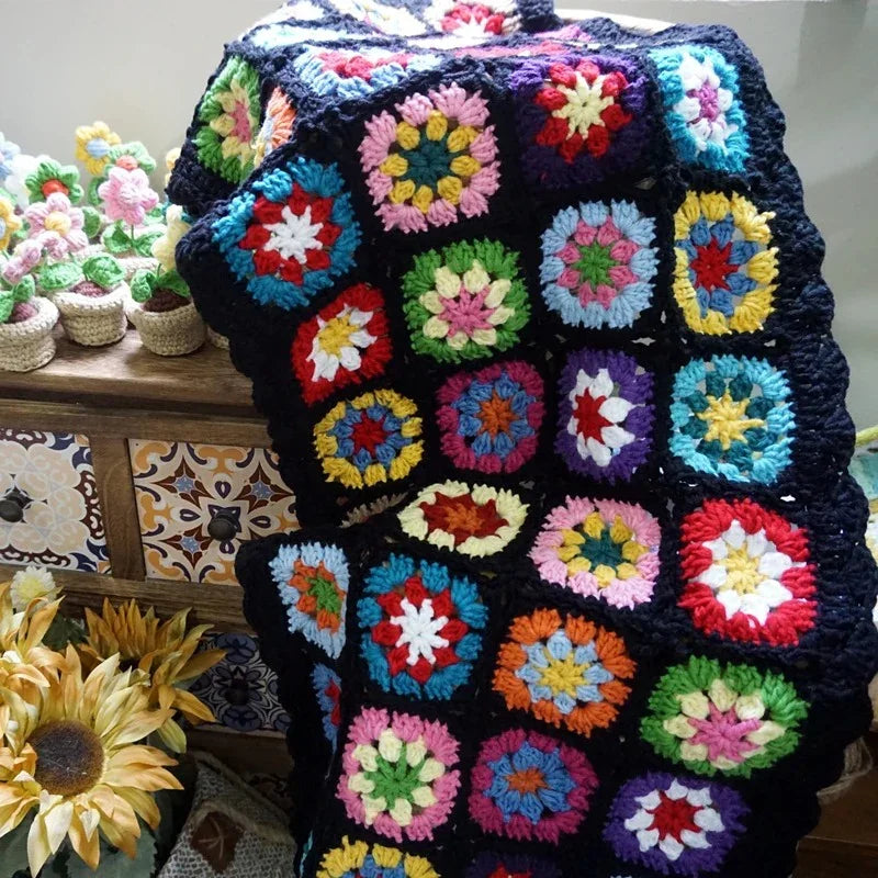 Sunfield Pinestone Crochet Throw Blanket-Welvere