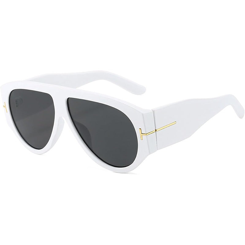 Oversized UV400 Aviator Sunglasses for Women - AC Plastic Frame, PC Lenses, view 10