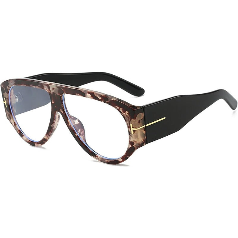 Oversized UV400 Aviator Sunglasses for Women - AC Plastic Frame, PC Lenses, view 11