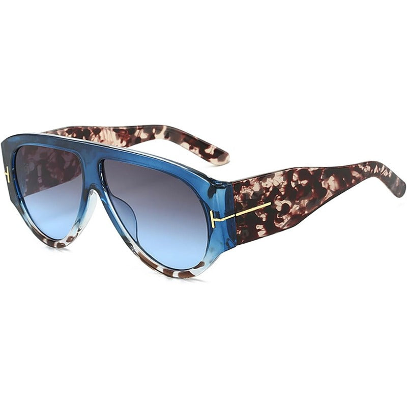 Oversized UV400 Aviator Sunglasses for Women - AC Plastic Frame, PC Lenses, view 17