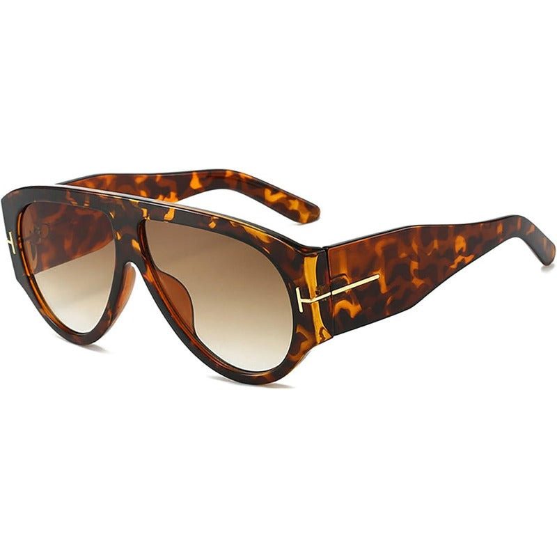 Oversized UV400 Aviator Sunglasses for Women - AC Plastic Frame, PC Lenses, view 18
