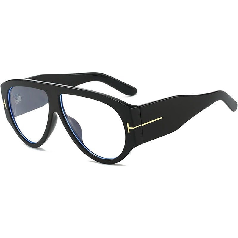 Oversized UV400 Aviator Sunglasses for Women - AC Plastic Frame, PC Lenses, view 19