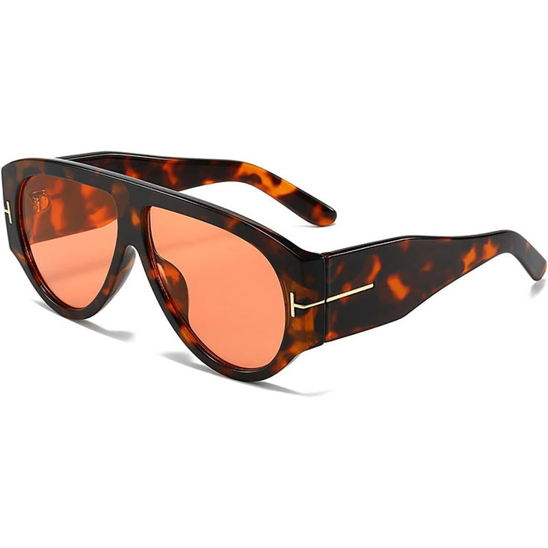 Oversized UV400 Aviator Sunglasses for Women - AC Plastic Frame, PC Lenses, view 8