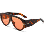 Oversized UV400 Aviator Sunglasses for Women - AC Plastic Frame, PC Lenses, view 8