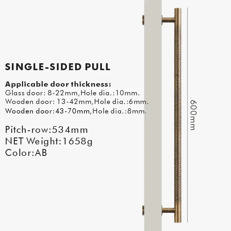 Sunhurst Hammered Door Handle-Welvere