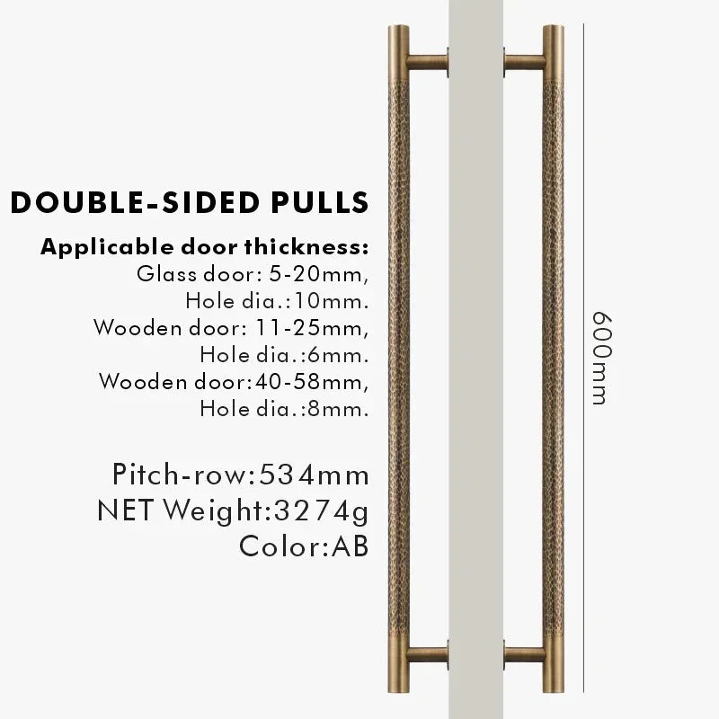 Sunhurst Hammered Door Handle-Welvere