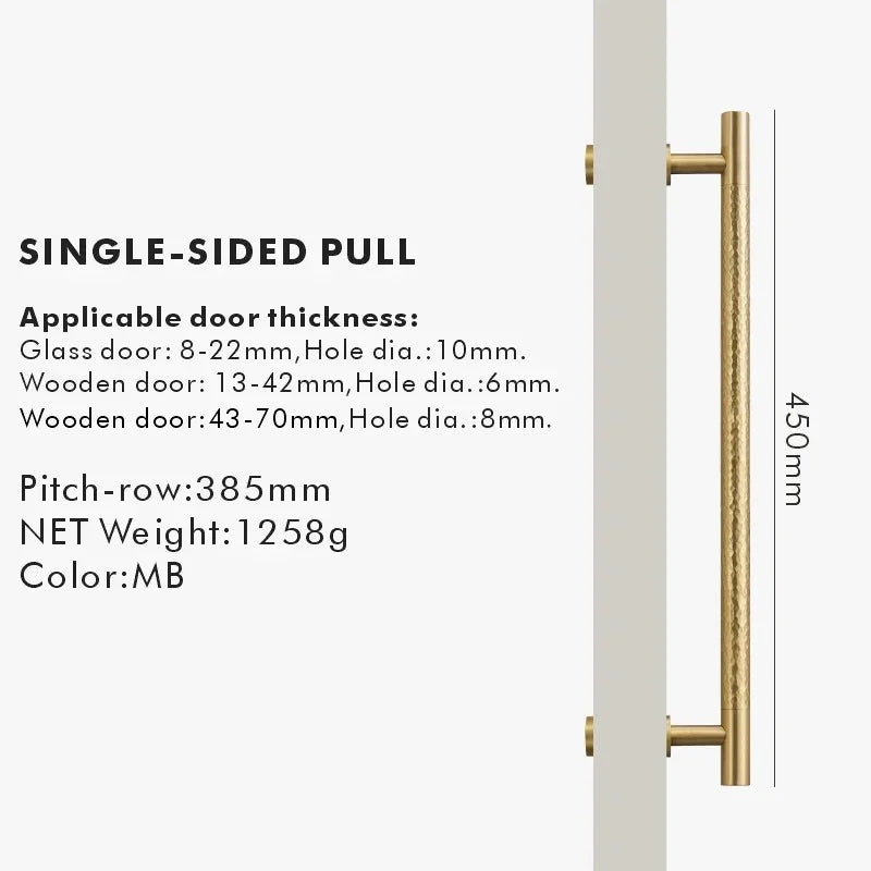 Sunhurst Hammered Door Handle-Welvere