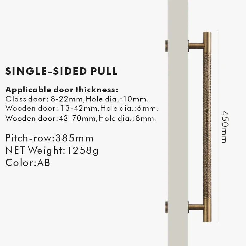 Sunhurst Hammered Door Handle-Welvere
