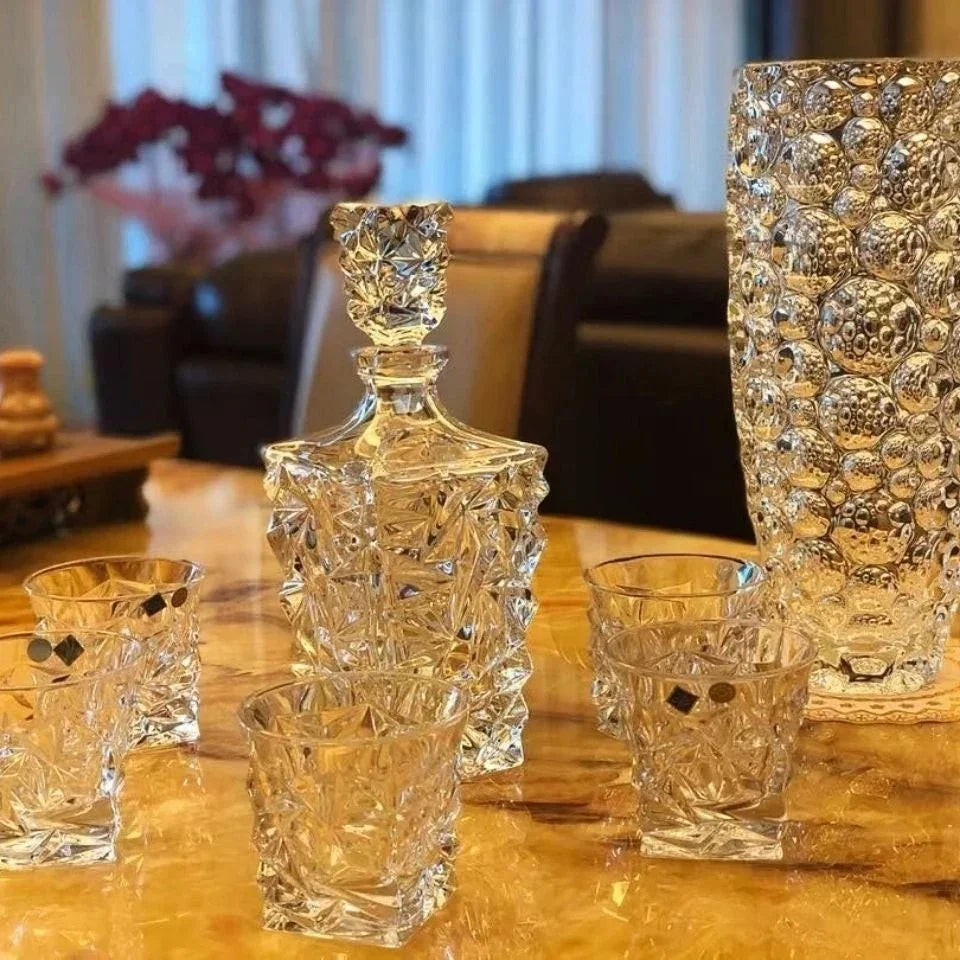 Sven Crystal Glass Wine Set-Welvere