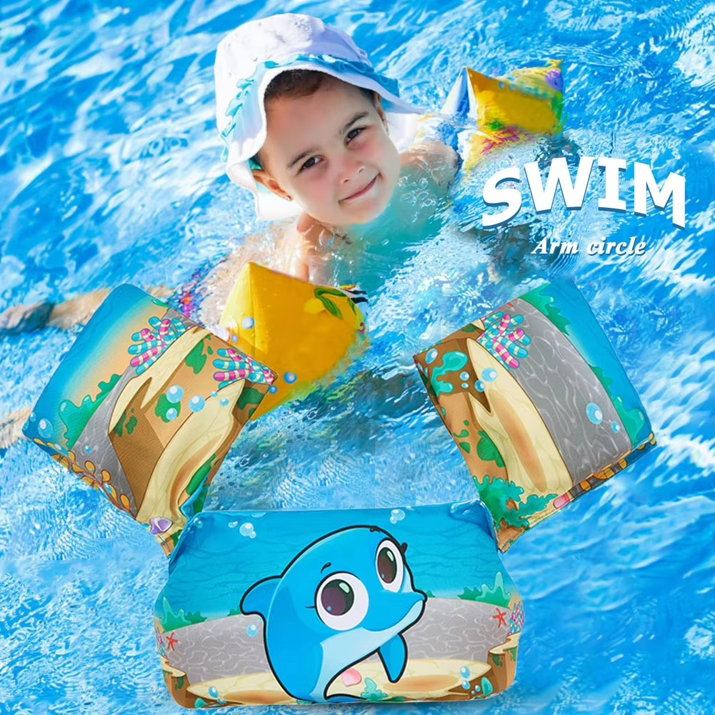 Kids Swim Arm Float and Safety Vest - Lightweight, Comfortable Fit, view 4